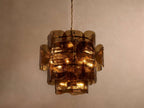 Blaire Round Glass Chandelier 32''D by Bling Lighting Studio