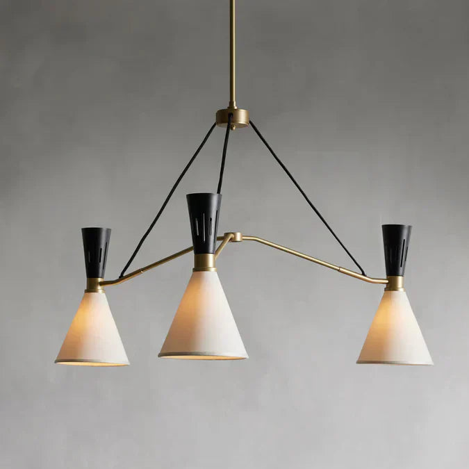 Ramsey 3-Light Round Chandelier by Bling Lighting Studio
