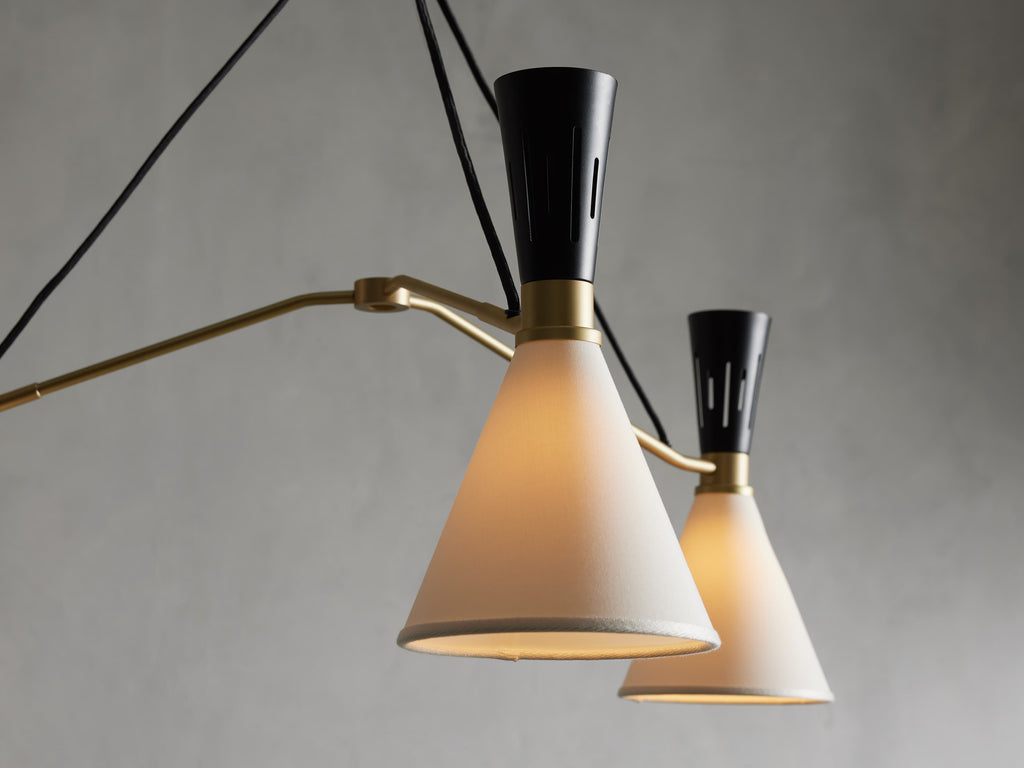 Ramsey 3-Light Round Chandelier by Bling Lighting Studio
