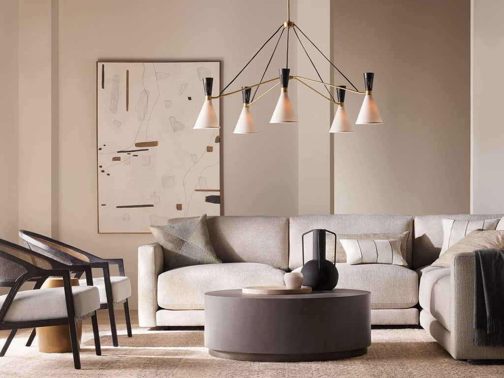 Ramsey 5-Light Round Chandelier by Bling Lighting Studio