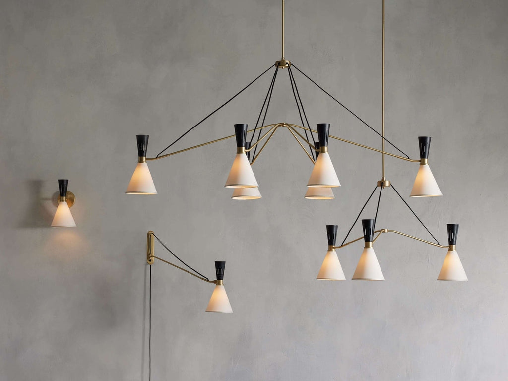 Ramsey 6-Light Linear Chandelier by Bling Lighting Studio