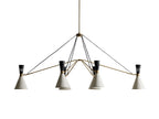 Ramsey 6-Light Linear Chandelier by Bling Lighting Studio
