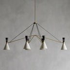 Ramsey 6-Light Linear Chandelier by Bling Lighting Studio
