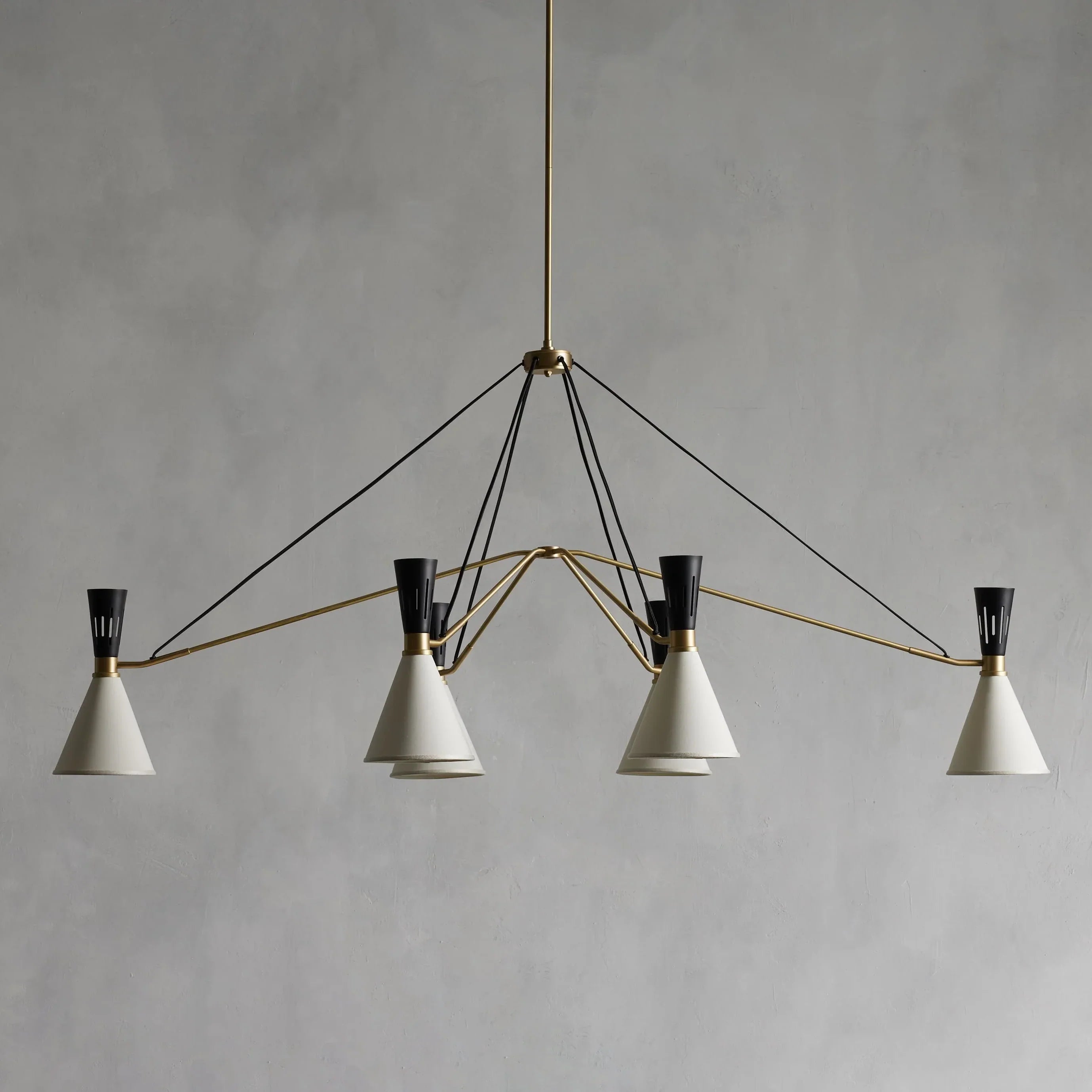 Ramsey 6-Light Linear Chandelier by Bling Lighting Studio