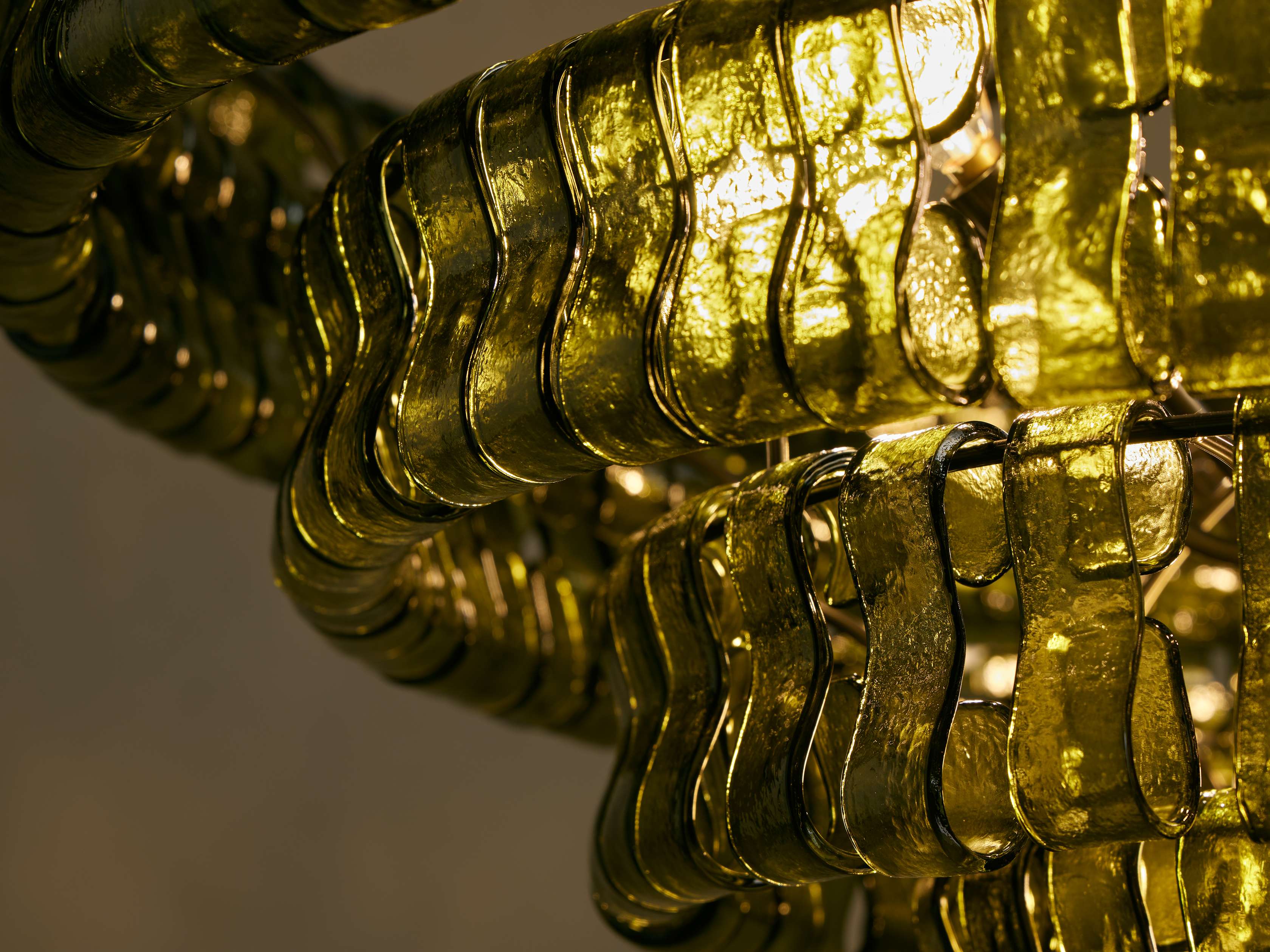 Ghiaccio Round Chandelier by Bling Lighting Studio