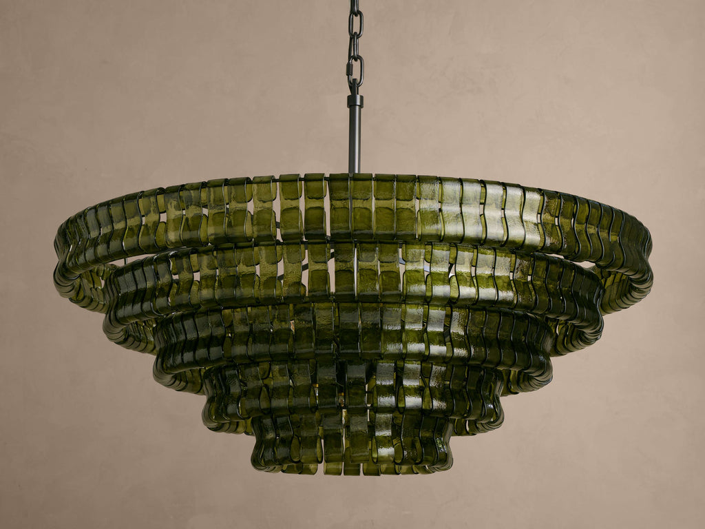Ghiaccio Round Chandelier by Bling Lighting Studio