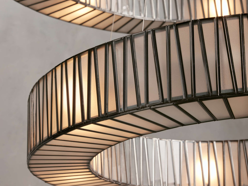 Jeunet 2-Tier Round Chandelier by Bling Lighting Studio