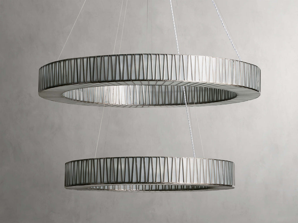 Jeunet 2-Tier Round Chandelier by Bling Lighting Studio