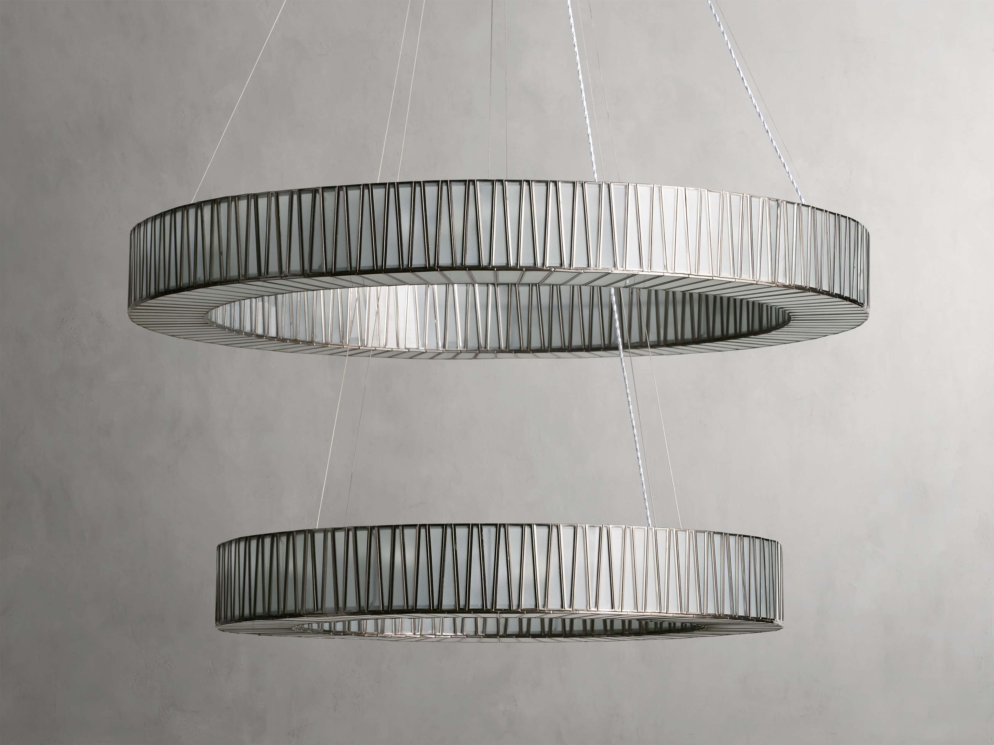 Jeunet 2-Tier Round Chandelier by Bling Lighting Studio