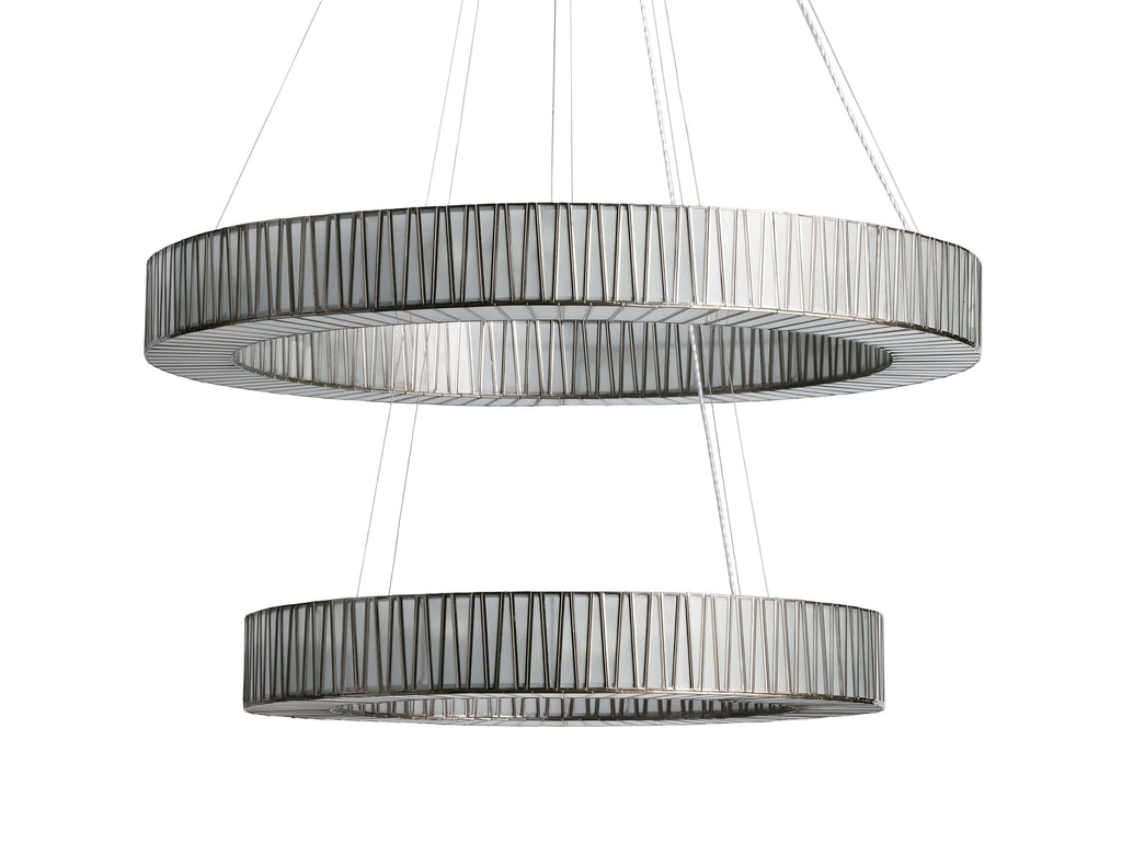 Jeunet 2-Tier Round Chandelier by Bling Lighting Studio