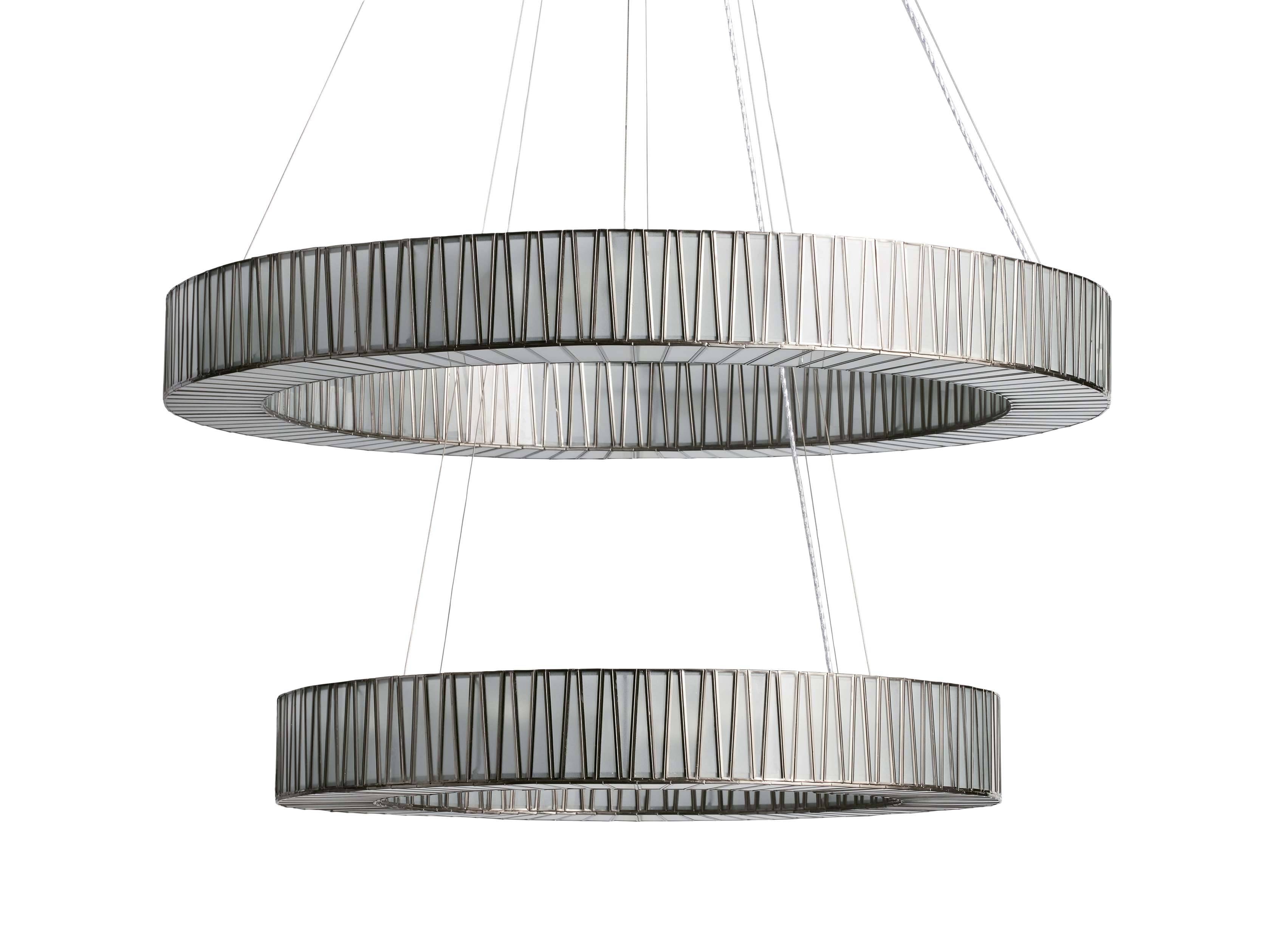 Jeunet 2-Tier Round Chandelier by Bling Lighting Studio