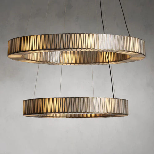 Jeunet 2-Tier Round Chandelier by Bling Lighting Studio