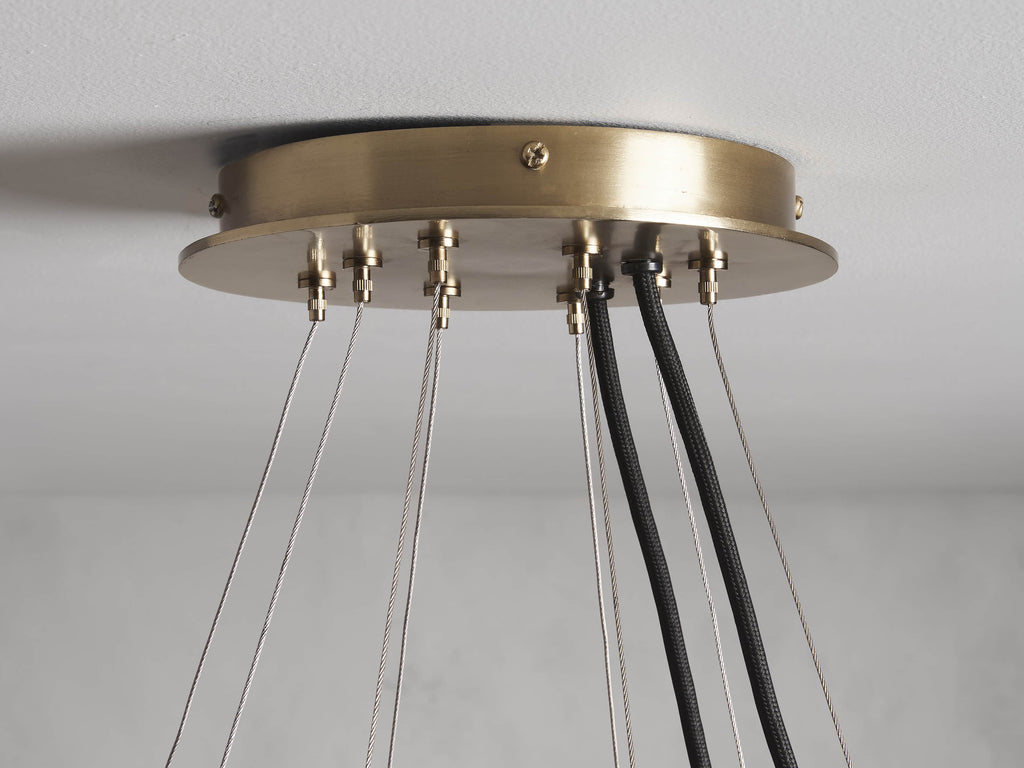 Jeunet 2-Tier Round Chandelier by Bling Lighting Studio