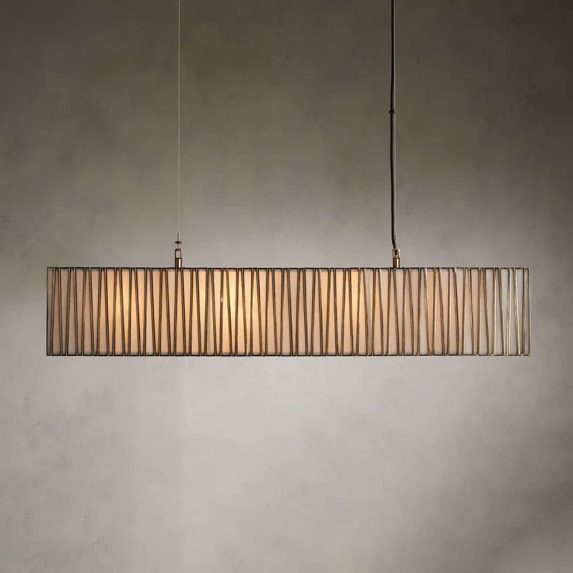 Jeunet Rectangular Chandelier by Bling Lighting Studio