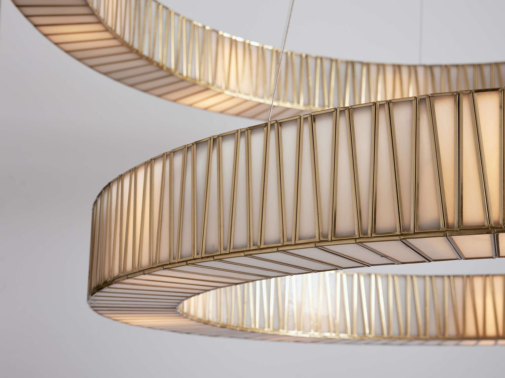 Jeunet 2-Tier Round Chandelier by Bling Lighting Studio