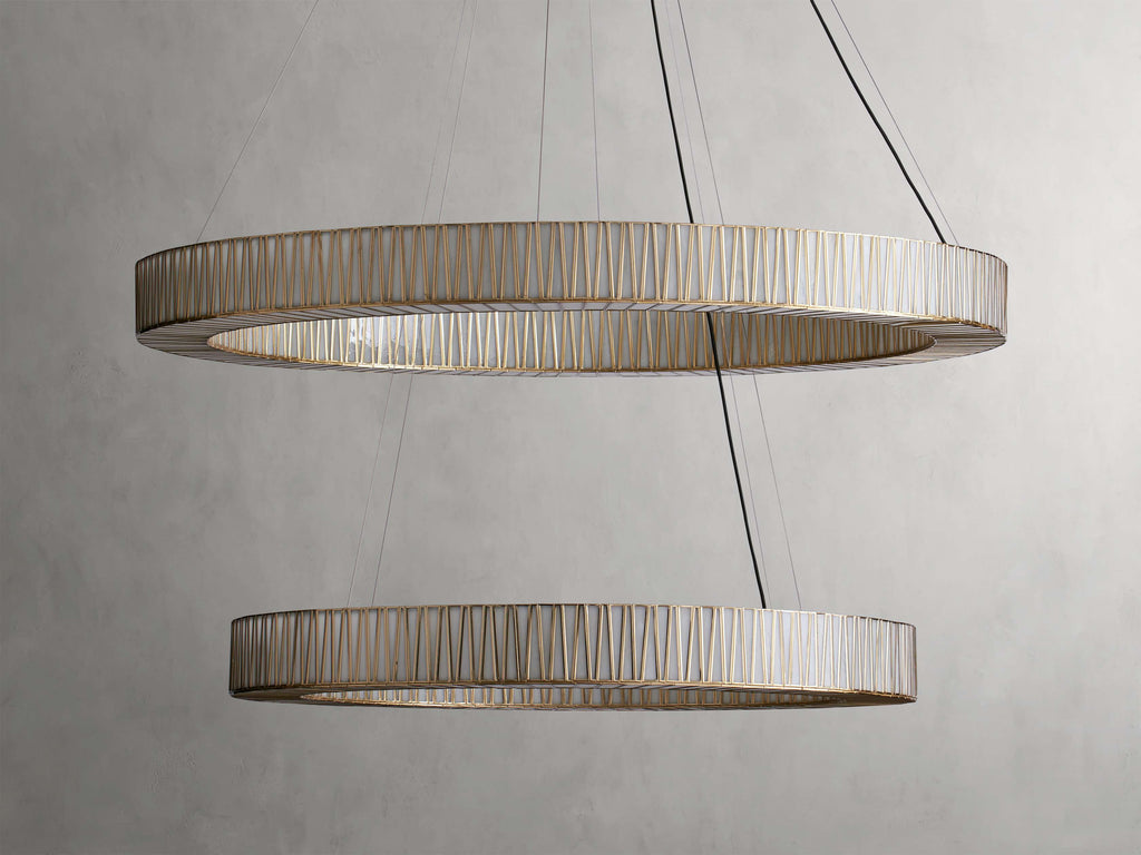 Jeunet 2-Tier Round Chandelier by Bling Lighting Studio