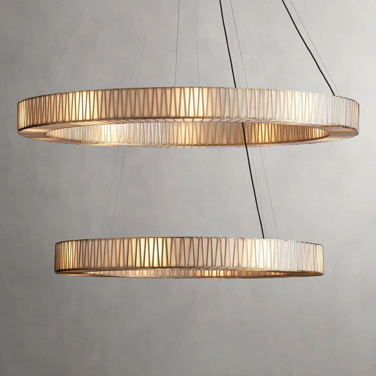 Jeunet 2-Tier Round Chandelier by Bling Lighting Studio