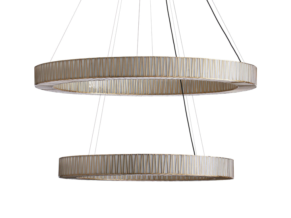 Jeunet 2-Tier Round Chandelier by Bling Lighting Studio