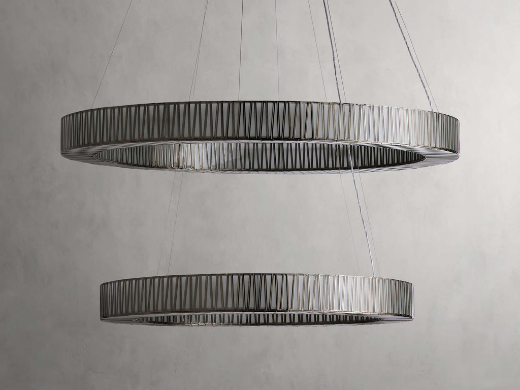 Jeunet 2-Tier Round Chandelier by Bling Lighting Studio