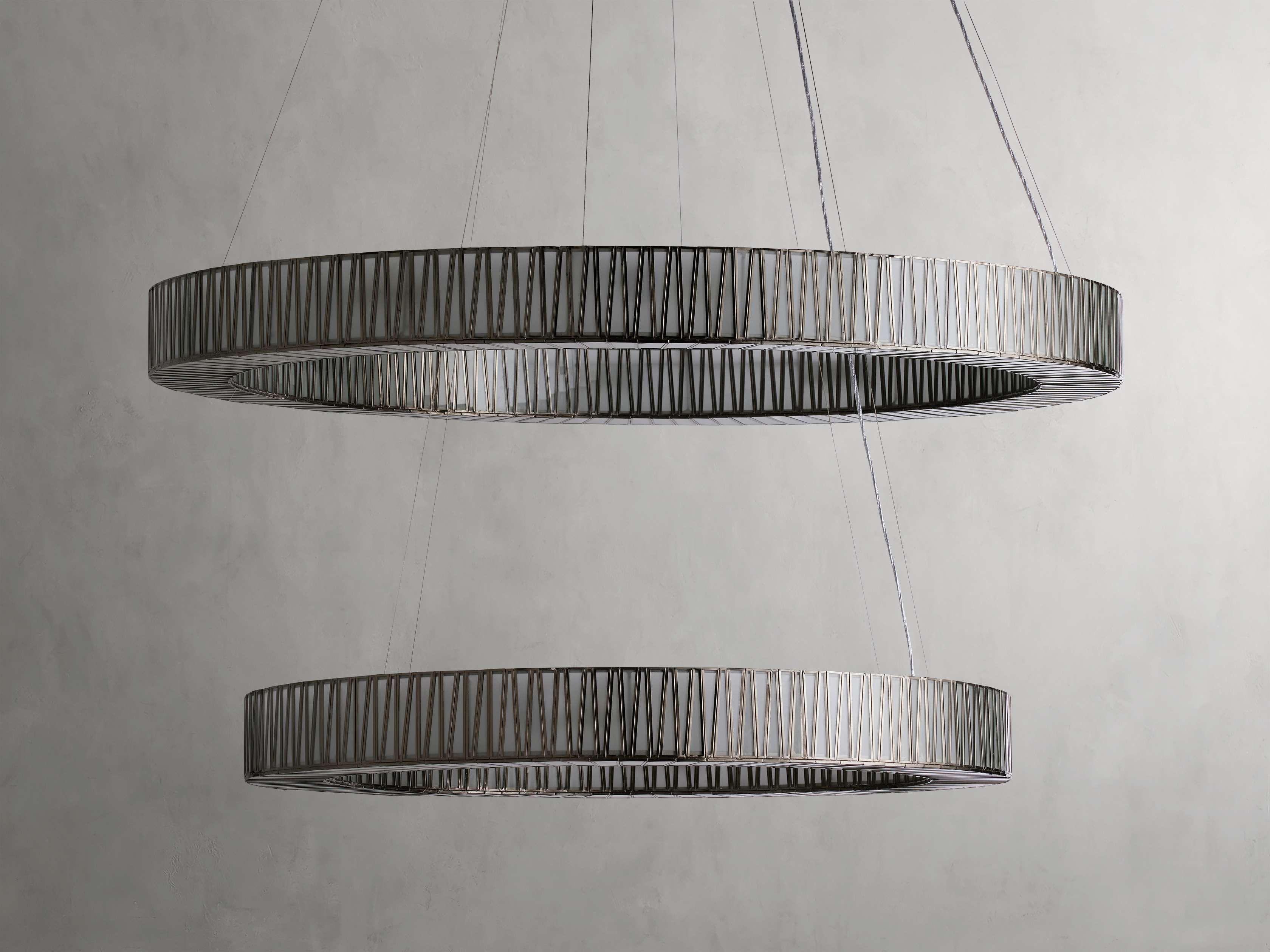Jeunet 2-Tier Round Chandelier by Bling Lighting Studio