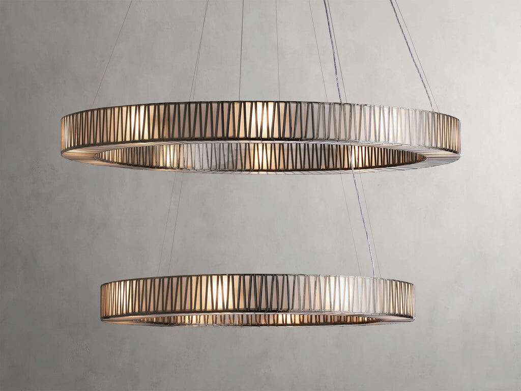 Jeunet 2-Tier Round Chandelier by Bling Lighting Studio
