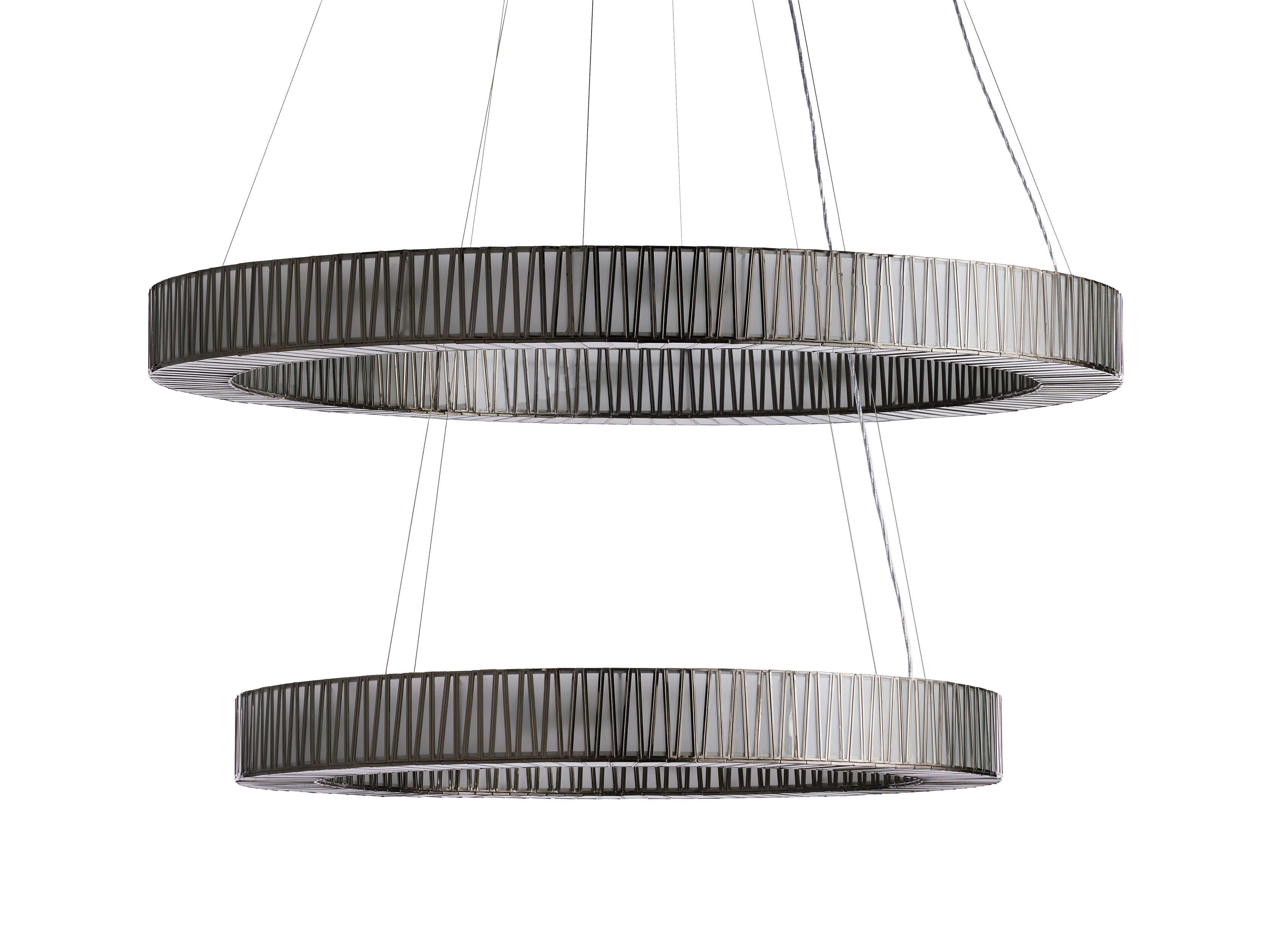 Jeunet 2-Tier Round Chandelier by Bling Lighting Studio