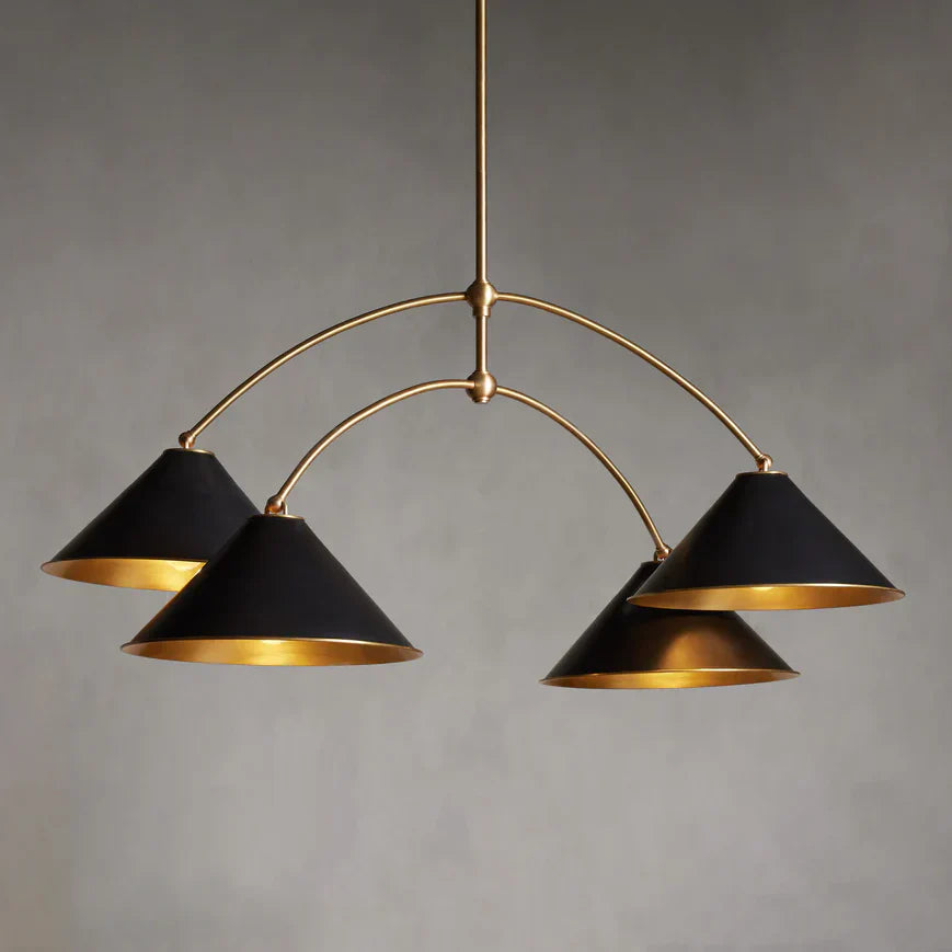 Arno 4-Light Chandelier by Bling Lighting Studio