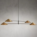Simms 4-Light Linear Chandelier by Bling Lighting Studio