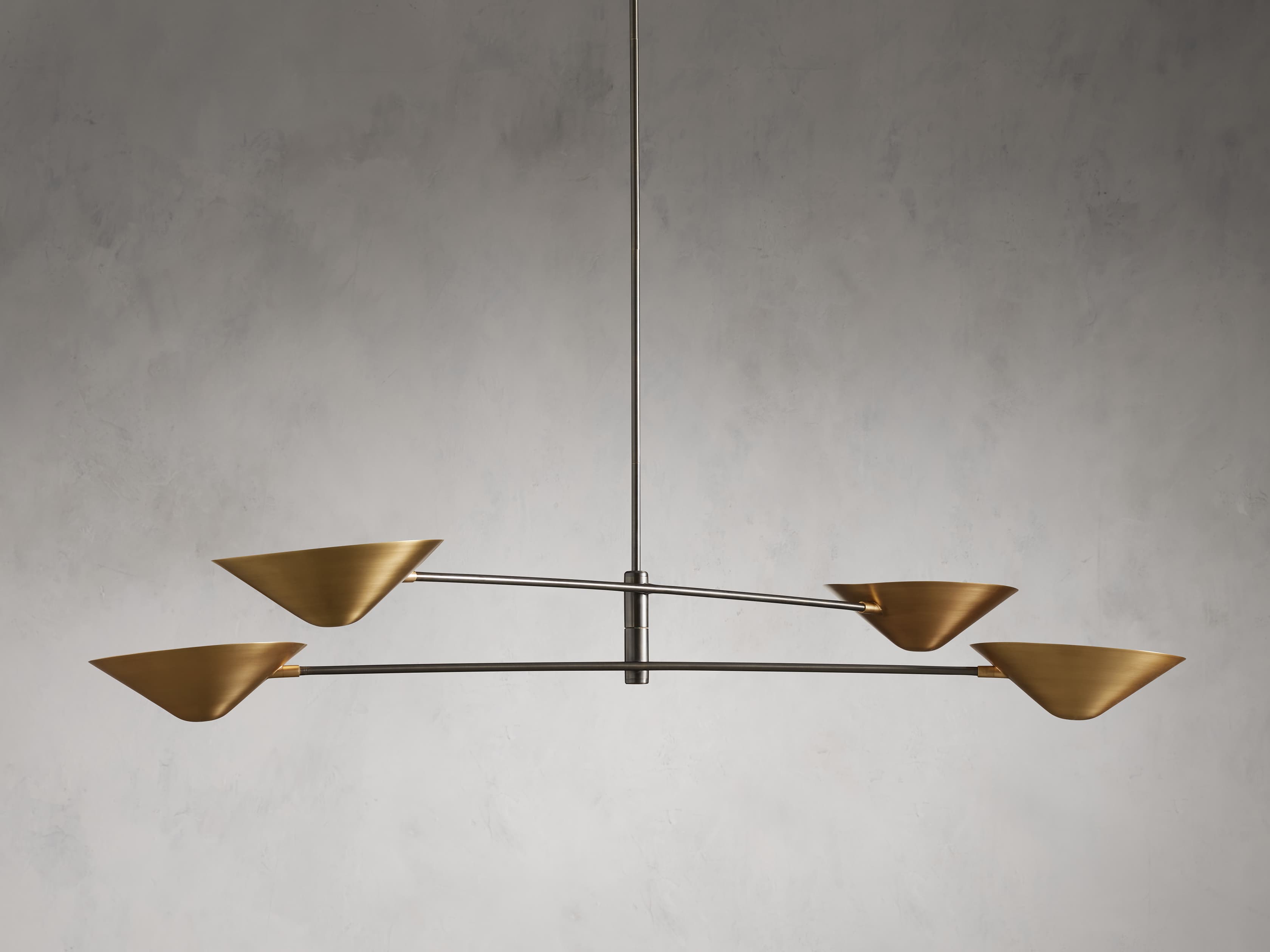 Simms 4-Light Linear Chandelier by Bling Lighting Studio