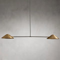 Simms 2-Light Linear Chandelier by Bling Lighting Studio