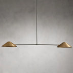 Simms 2-Light Linear Chandelier by Bling Lighting Studio