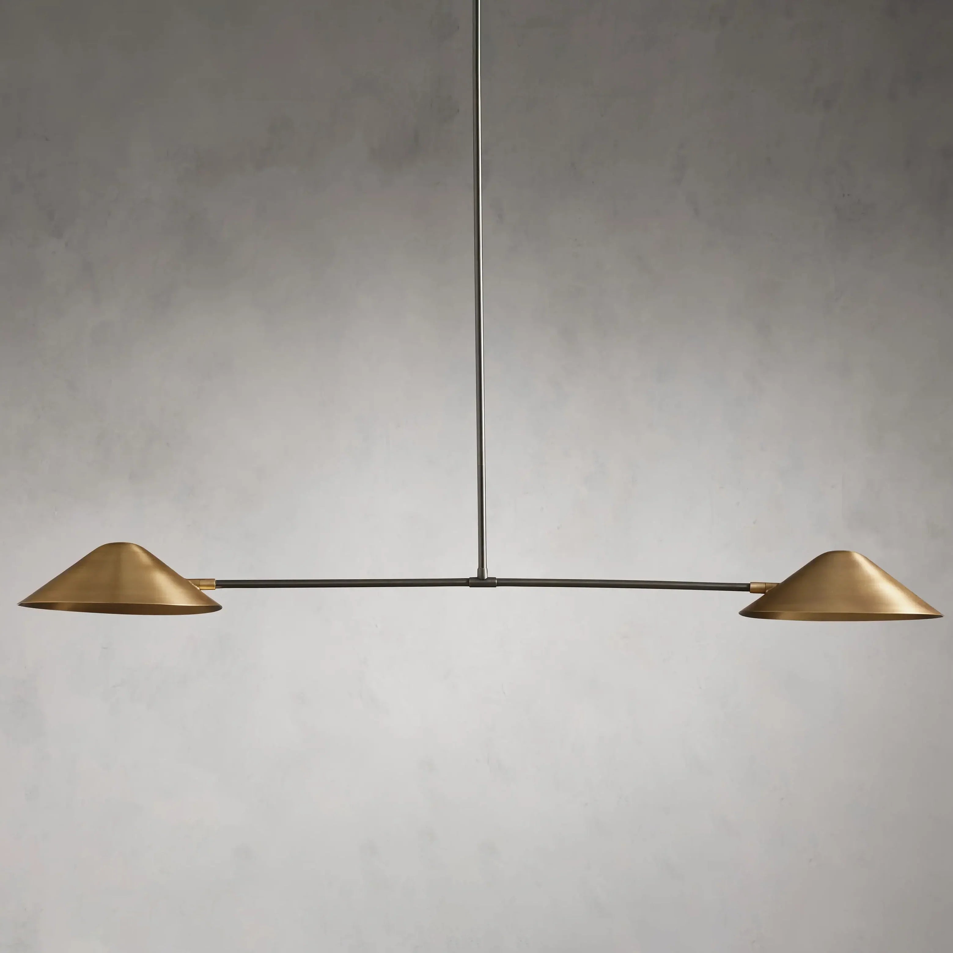 Simms 2-Light Linear Chandelier by Bling Lighting Studio