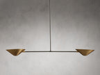 Simms 2-Light Linear Chandelier by Bling Lighting Studio