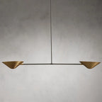 Simms 2-Light Linear Chandelier by Bling Lighting Studio