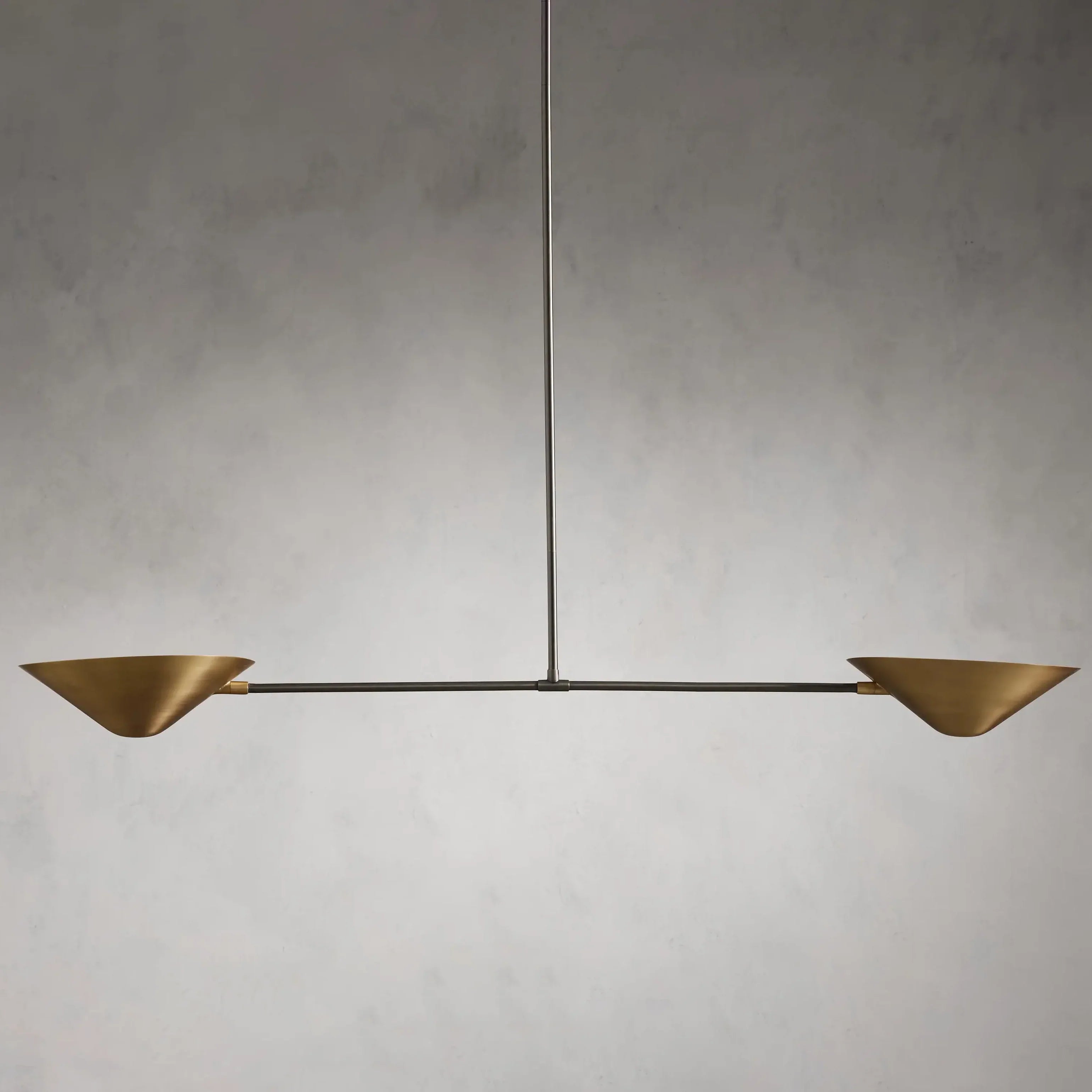 Simms 2-Light Linear Chandelier by Bling Lighting Studio