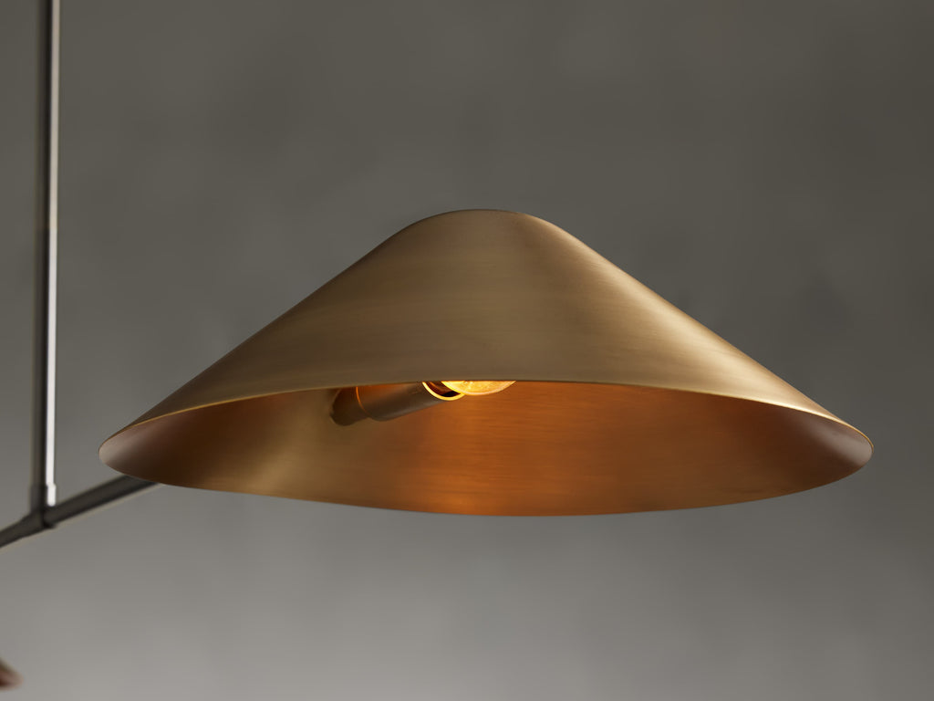 Simms 2-Light Linear Chandelier by Bling Lighting Studio