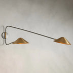 Simms Long Arm 2-Light Wall Sconce by Bling Lighting Studio