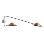 Simms Long Arm 2-Light Wall Sconce by Bling Lighting Studio