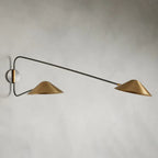 Simms Long Arm 2-Light Wall Sconce by Bling Lighting Studio