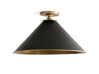 Arno Large Flushmount in Black by Bling Lighting Studio