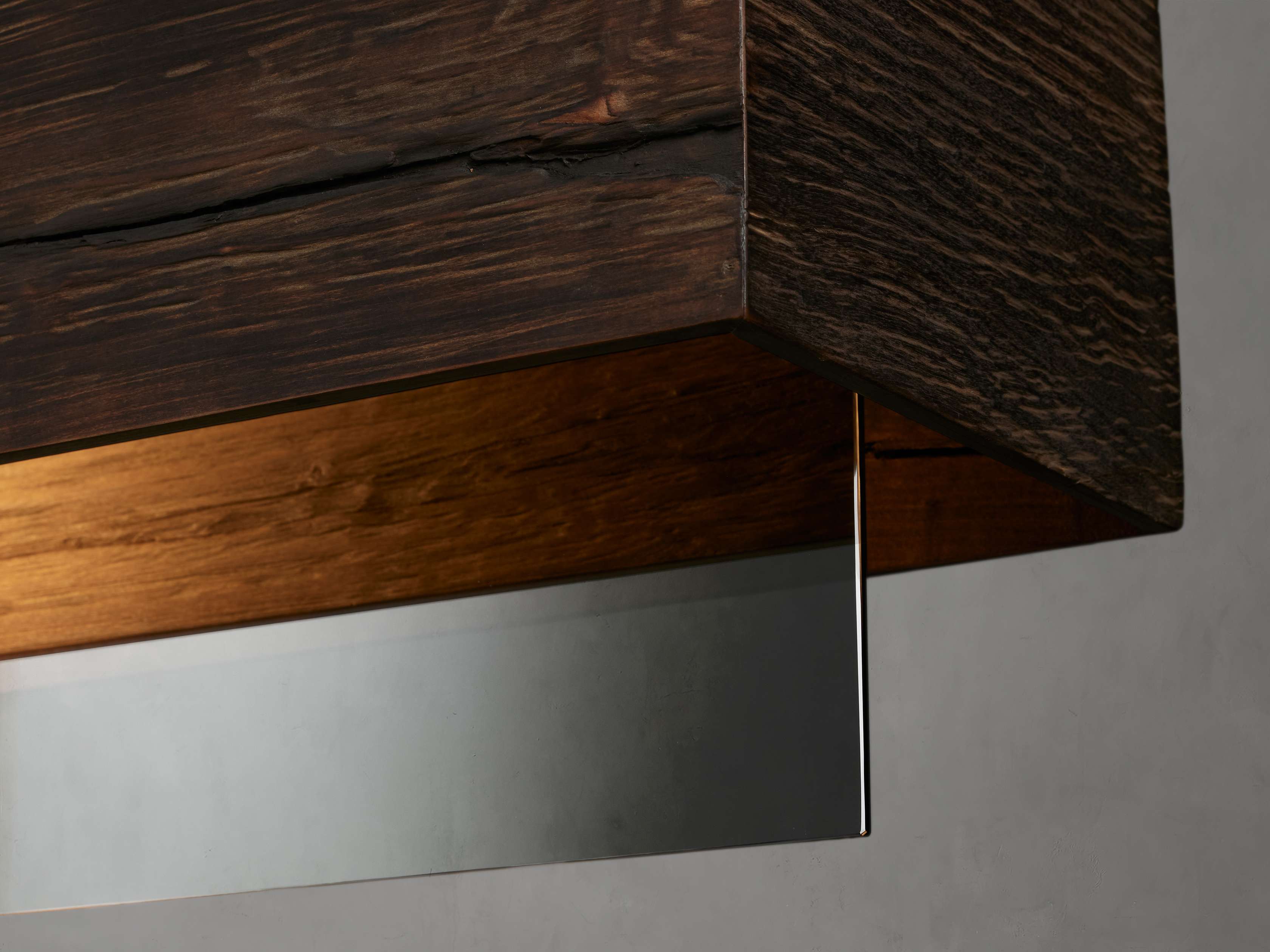 Lena Linear Wood Glass Chandelier 47'' 62" 72"L by Bling Lighting Studio