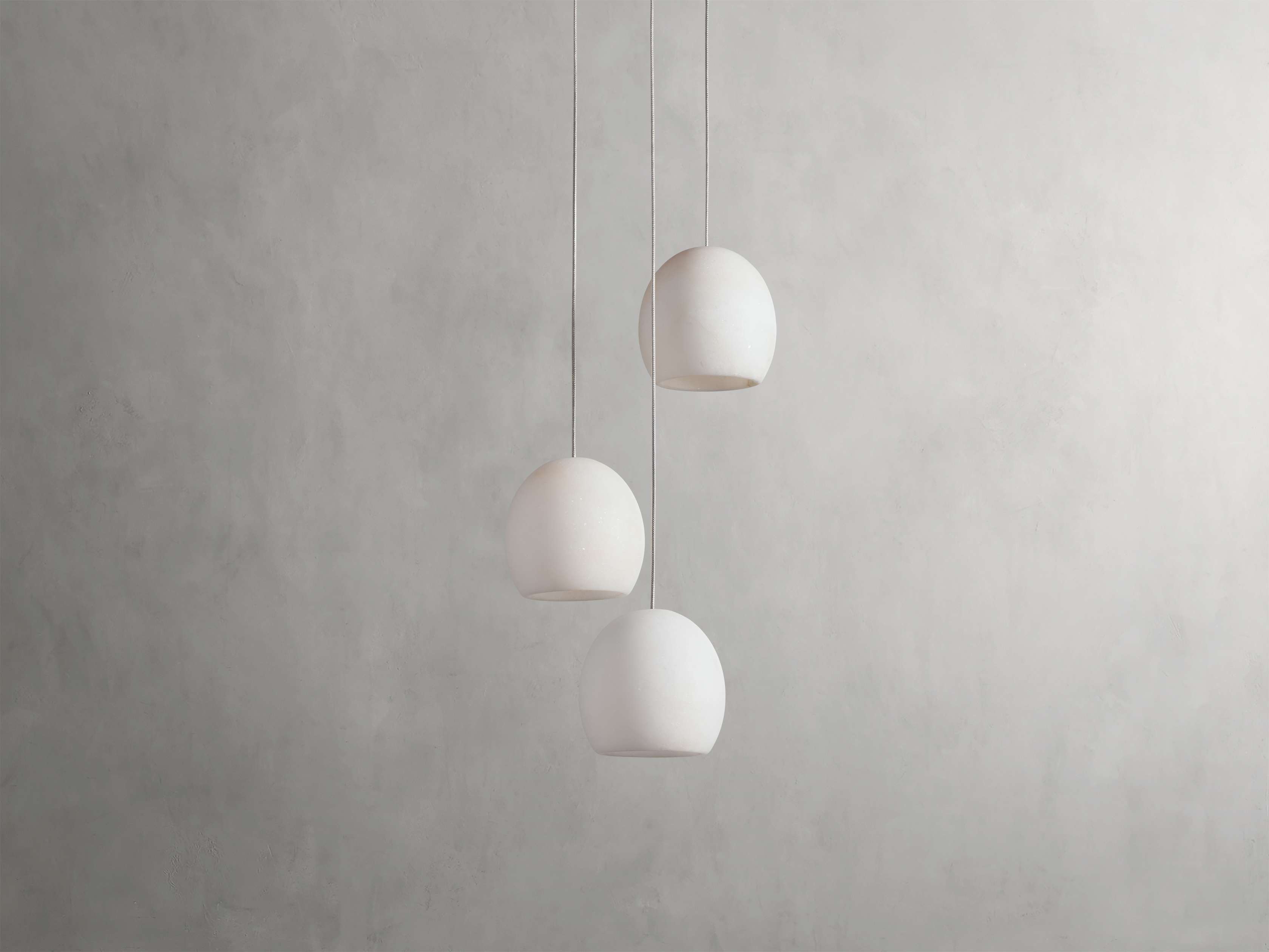 Arica Alabaster Round Chandelier by Bling Lighting Studio