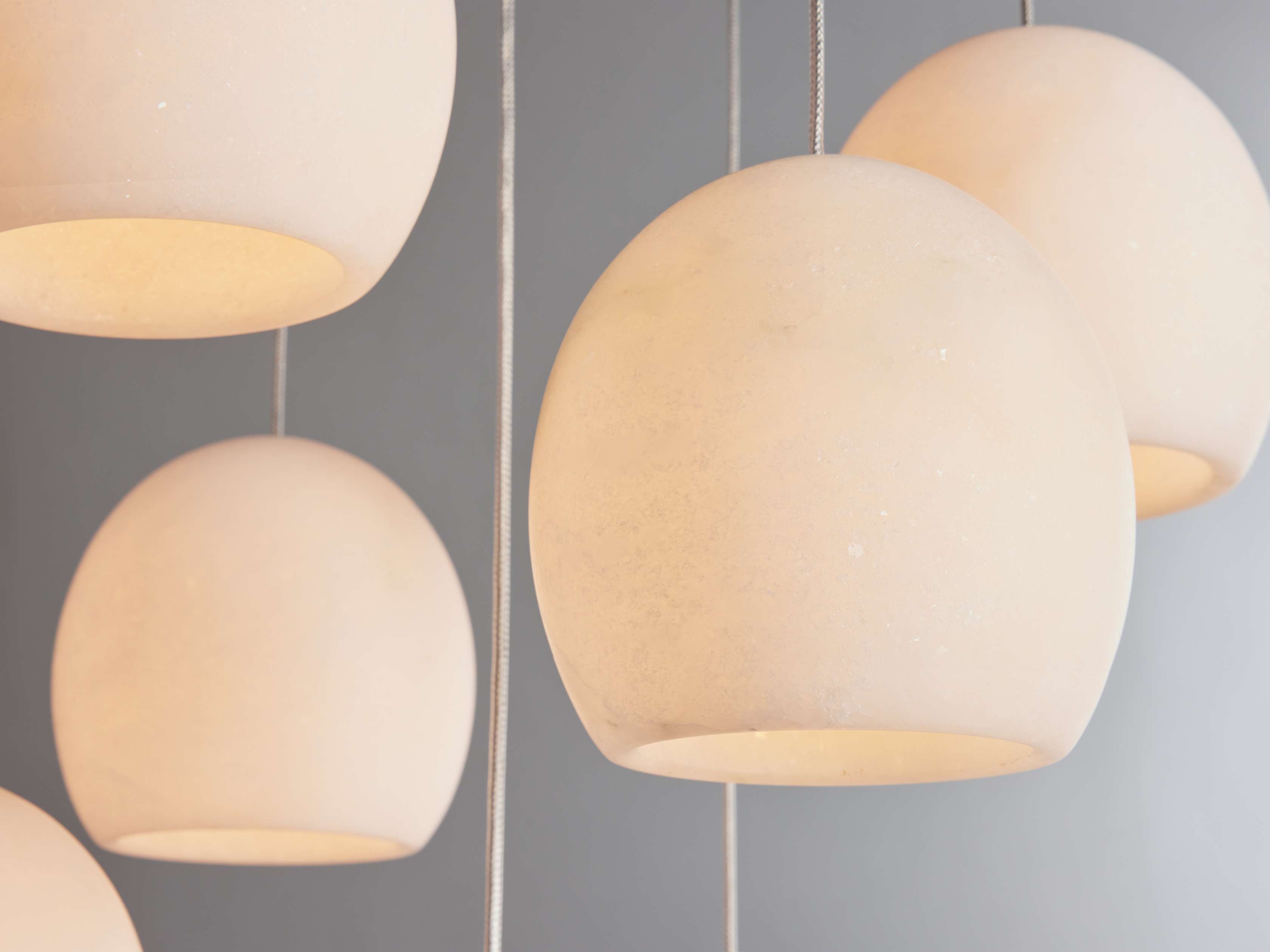 Arica Alabaster Round Chandelier by Bling Lighting Studio