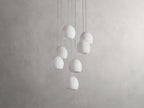 Arica Alabaster Round Chandelier by Bling Lighting Studio
