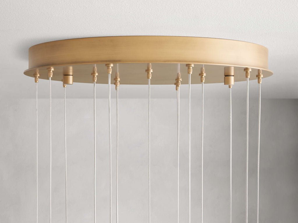 Arica Alabaster Round Chandelier by Bling Lighting Studio