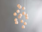 Arica Alabaster Round Chandelier by Bling Lighting Studio