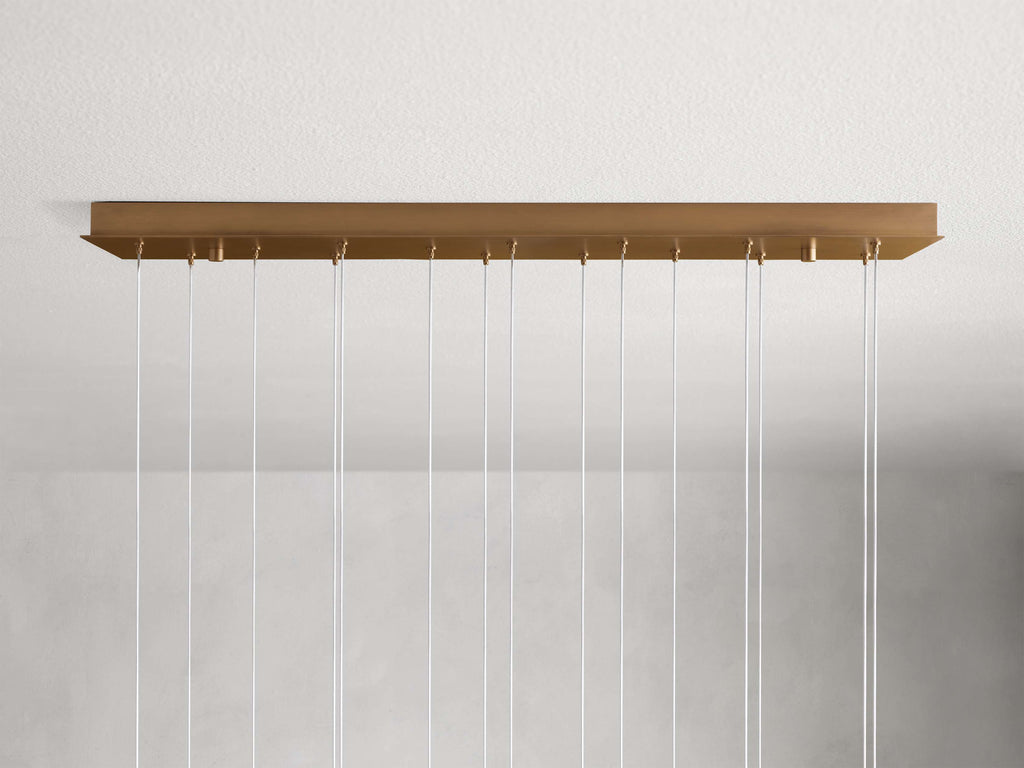 Arica Alabaster Rectangular Chandelier by Bling Lighting Studio