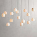 Arica Alabaster Rectangular Chandelier by Bling Lighting Studio