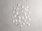Arica Alabaster Round Chandelier by Bling Lighting Studio