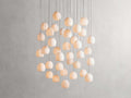 Arica Alabaster Round Chandelier by Bling Lighting Studio